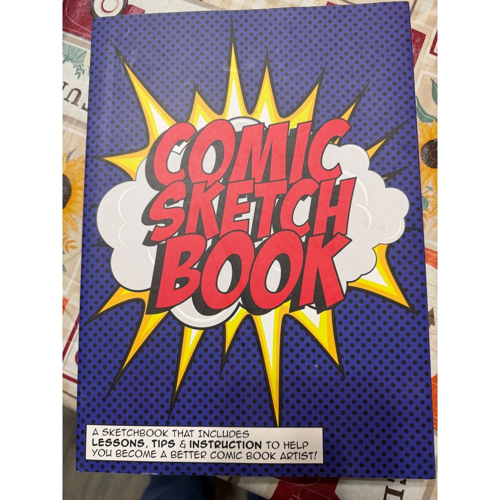 Piccadilly Comic Sketch Book Instructional Drawing Guide Blue Pop Art Cover